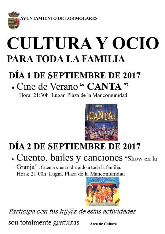 CARTEL CULTURA Y OCIO VERANO2017