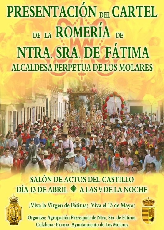 PRESENTACION DEL CARTEL DE LA ROMERIA DE NUESTRA SRA. DE FÁTIMA