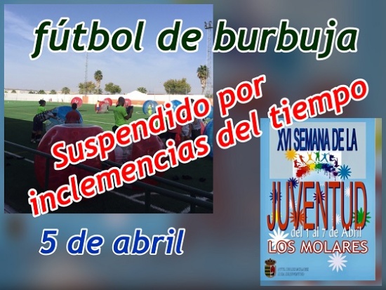 futbol burbujas suspendido por inclemencias 2019